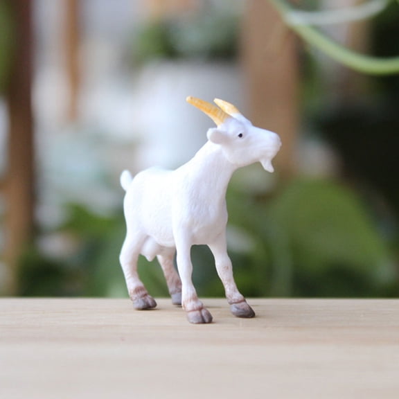Masteelf 10-Piece Mini Goat Figurine Set PVC Statues for Bonsai, Garden Decor, Crafting, and Home Decorative Ornaments