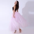 thumbnail image 2 of vigerkar Women Long Maxi Tutu Tulle Skirt Ballet Prom Party Layered Mesh A-Line Skirt Pink, One Size, 2 of 4
