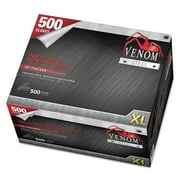 Medline Venom Steel Industrial Nitrile Gloves, X-Large, Black, 10 mil, 500/Box