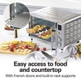 thumbnail image 2 of Hamilton Beach 14-in-1 Dual-Level Air Fryer Oven with French Doors, Sure-Crisp® Technology, 6 Slice Capacity, Stainless Steel, 31188J, 2 of 8