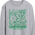 thumbnail image 3 of Instant Message - Camping - Welcome to Nature's Campground - Men's Long Sleeve T-Shirt, 3 of 6