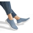 thumbnail image 6 of LUCKY STEP Fashion Breathable Rhinestone Sneaker Mesh Slip On Walking Shoes,Blue,Womens, 6 of 6