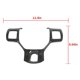 thumbnail image 3 of Cubierta interior del volante del automóvil para accesorios RAM 1500 2500 3500 2010-2017, fibra, 3 of 5