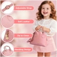 thumbnail image 3 of Syenll Play Purse for Little Girls, Toddler Purse with Handbag, Pretend Makeup Kit, Kids Purse Toy for 4-6 Year Old Princess, 3 of 8
