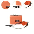 thumbnail image 6 of Kokiya Cassette Player Compact Sturdy with Headphones Lightweight Retro for Outdoor Orange, 6 of 9