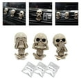 thumbnail image 3 of SPRING 3 Pcs Car Skull Air Fresh Clips Car Interior Accessories For Most Cars Creative, 3 of 9