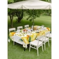 thumbnail image 4 of Outdoor Tablecloth with Umbrella Hole for Patio/Picnic/Party/Camping, Yellow Lemons Waterproof Table Cloth Rectangle Table Cover Washable, Summer Fruits Leaves Pastoral Botanical (52"x 70"), 4 of 8