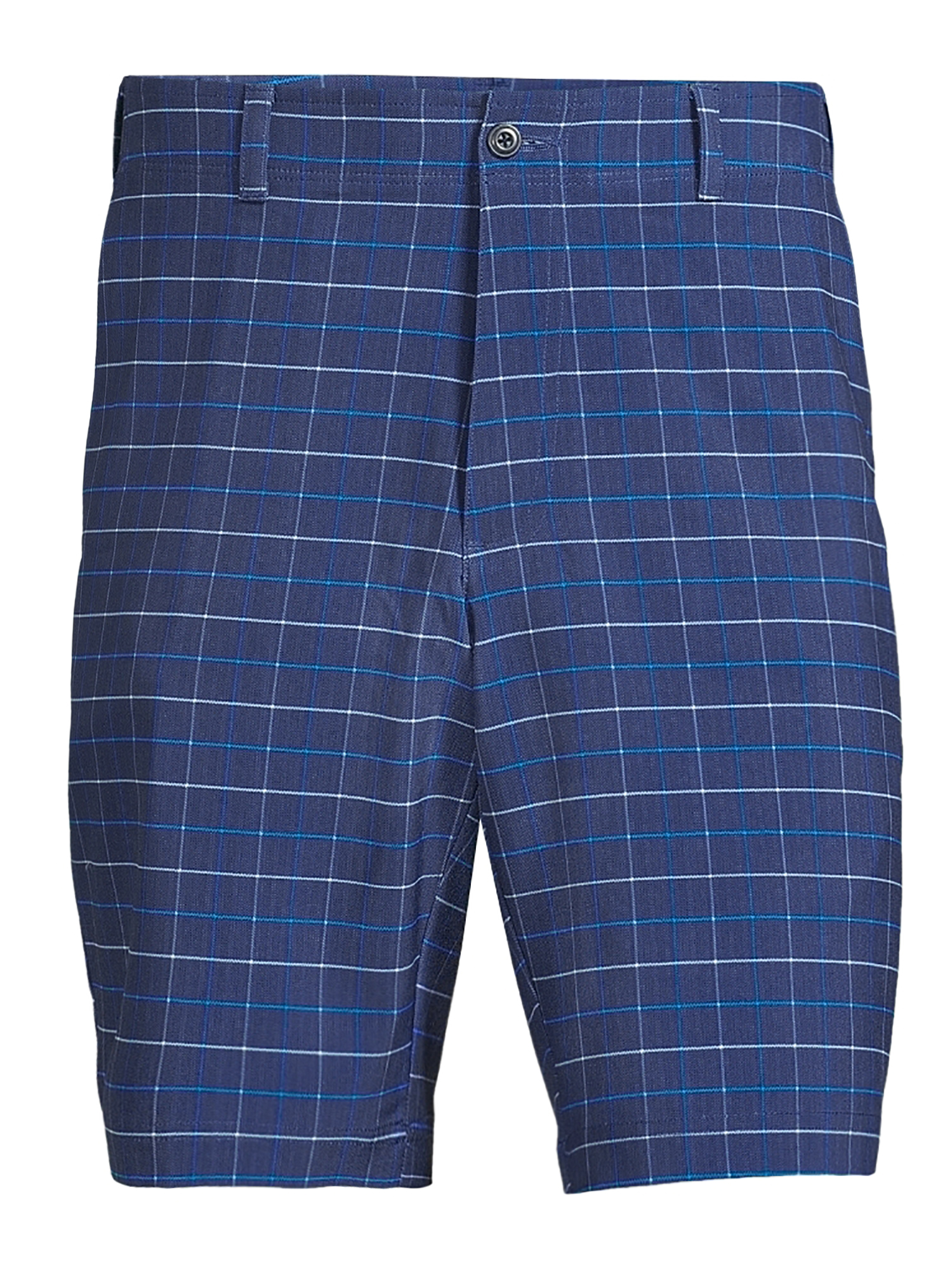 Ben Hogan Men's and Big Men's Performance Plaid Active Flex Waistband 4-Way Stretch Golf Shorts, up to size 54