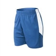 thumbnail image 2 of Alleson Athletic B05785255 Womens Single Ply Reversible Shorts, Columbia Blue & White - Large, 2 of 2