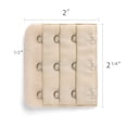thumbnail image 3 of INSPIRE CHIC Rallonges de Soutien-Gorge pour Femmes à 3 Crochets 3 Rangées Bretelle de Soutien-Gorge Extensible Boucle Crochets Bande de Soutien-Gorge Beige 2, 3 of 5
