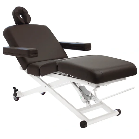 SKINACT Cleo Electric Spa Treatment Table Facial Massage Bed (Dark Brown)