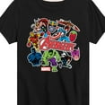 thumbnail image 3 of Marvel The Avengers - Stickers Style - Toddler And Youth Short Sleeve Graphic T-Shirt, 3 of 5