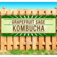 thumbnail image 1 of Grapefruit Sage Kombucha 13 Oz Banner | Non-Fabric | Heavy-Duty Vinyl Single-Sided With Metal Grommets, 1 of 6