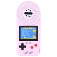 thumbnail image 2 of Consola de juegos portátil con ventilador pequeño ajustable y consola de juegos con pantalla a color y carga USB, color rosa, 2 of 10