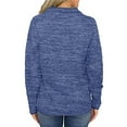 thumbnail image 3 of Ybenlow Women High Collar Sweatshirt Tops Quarter Zip Up Long Sleeve Pullover, 3 of 4