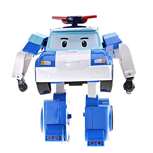 Poli Robocar Poli Transformer Robot, 4" Transformable Action Jouet Figure Véhicule Jouets Vacances Voiture Cadeau