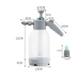 thumbnail image 3 of TopOne Car Wash Foam Spray Pot Air Pressure Spray Can Hand Pressure Cleaner 2L Hand-Held Watering Can Sprayer, 3 of 7