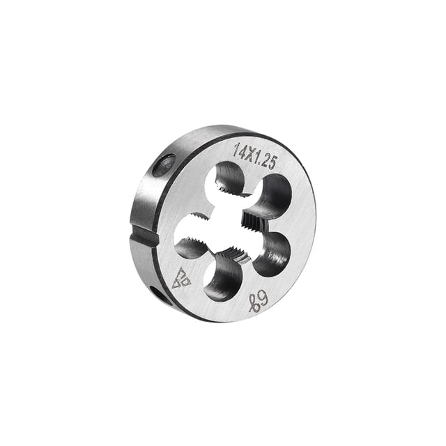 Unique Bargains M14 X 1.25 Déchiqueteuses Rondes Métriques pour Machine, 37mm OD Déchiqueteuses Rondes en Acier Allié