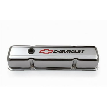 Proform 141-905 PFM141-905 V/C CHRM SBC TALL RED BOWTIE Fits select: 1967-1986 CHEVROLET CAMARO, 1969-1986 CHEVROLET C10