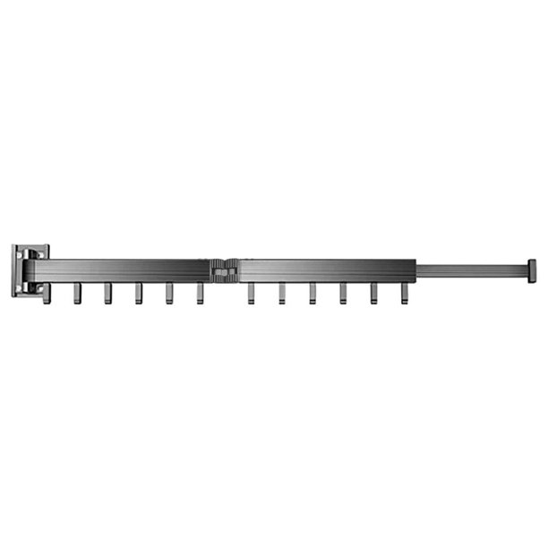 Yhmxh Organizadores y almacenamiento Percha plegable de pared para interiores, hogar, balcón, sin perforaciones, telescópica, con pegamento de 3 ml. Almacenamiento de ducha Almacenamiento de juguetes