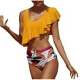 thumbnail image 2 of Trajes de baño tankini para mujer Trajes de baño de dos piezas con estampado de hojas para mujer Trajes de baño tankini para mujer, 2 of 6
