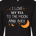 thumbnail image 4 of Inktastic I Love My Tia To The Moon and Back Long Sleeve T-Shirt, 4 of 5