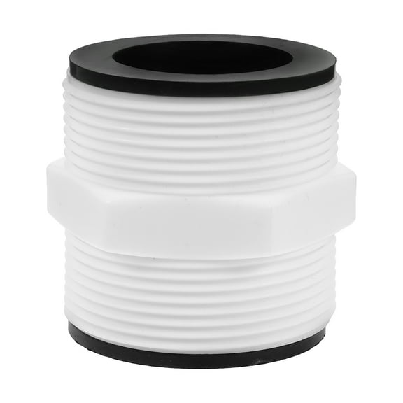SEWCHICS Above Ground Pool Hose Connector Adapter for Pumps Made of Durable Plastic White Color Ensures No Leakage