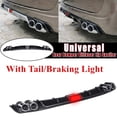 thumbnail image 5 of Universal 127cm Car Rear Bumper Diffuser Lip Spoiler Canard w/Tail Brake Light, 5 of 5