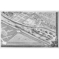 thumbnail image 2 of Turgot, Michel-Etienne  18x13 White Modern Wood Framed Museum Art Print Titled - Paris 1739 Sectional map, 2 of 4