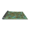 thumbnail image 2 of Ahgly Company Indoor Round Oriental Light Blue Traditional Area Rugs, 5' Round, 2 of 4