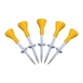 thumbnail image 1 of Accesorios de golf Soportes de golf de altura ajustable para práctica Amarillo 5 piezas, 1 of 2