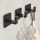 thumbnail image 5 of Gancho de Toalla Cuadrado: Gancho de Pared Autoadhesivo Negro el Baño Moderno y de Moda Está Conectado con la Cocina., 5 of 5