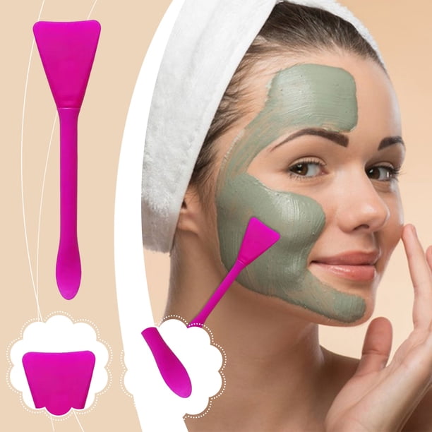 Practical And Inexpensive Dualss-head Mask Brush Silicones Mask Stick With Scoopss For Easy Smear Mud Mask Brush