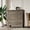 Gray 3397#, variant on Cartman 3-Drawer Small Wooden Dresser, Grey, Metal Handles, Versatile Compact Storage Organizer for Home