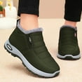 thumbnail image 2 of Army Green Women'S Winter Boots With Plush Faux Fur Lining Slip-On Style For Easy Wear And Ultimate Warmth, 2 of 4