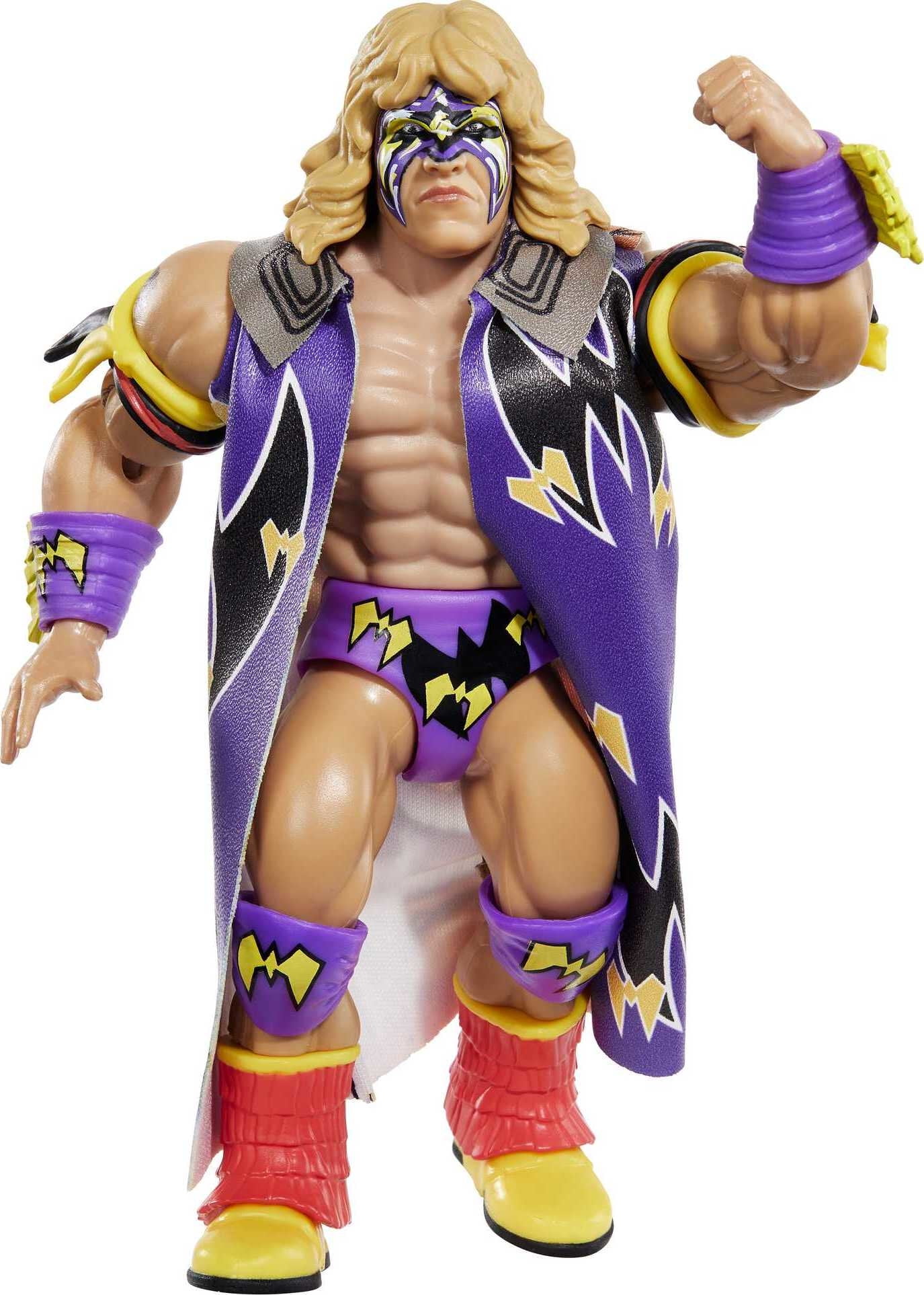 WWE Wrestling Ultimate Warrior Retro-Style Action Figure