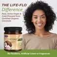 thumbnail image 4 of Life-Flo Pure Coconut Oil, Organic, Extra Virgin | All-Purpose Moisturizer For Dry Skin, Hair & Scalp | Cleanser, Bath/Body Oil & Shaving Lotion | 9oz, 4 of 6