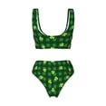 thumbnail image 5 of Daiia Happy St. Patrick's Day5 Women's Bikini Set Two Piece Swimsuit High Waisted Bikini Adjustable Straps Bikini Perfect for Beach, Pool, and Summer Vacation-X-Large, 5 of 9