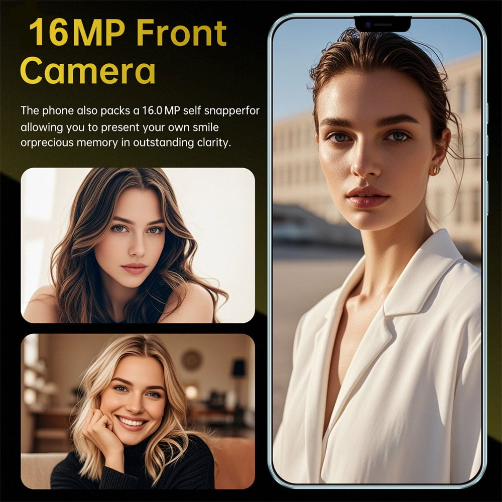 CHYCET Android Phones Unlocked for T-Mobile, Android 15 Phone(2026), 12(4+8)+128GB/2TB TF Octa Core, Dual SIM Phones Unlocked, 5000mAh, 90Hz, 6.52" HD+ Screen, 4G/GPS/Face ID-X7 Pro