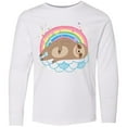 thumbnail image 3 of Inktastic Sloth Lover Cute Animal Long Sleeve Youth T-Shirt, 3 of 5