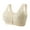 Yellow, variant on Women Sexy Lace Frongt Button Shaping Cup Adjustable Shoulder Strap Large Size Bra, Breathable Cotton Bralettes for Sensitive Skin, Post-Surgery Bras with Front Zipper