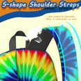 thumbnail image 5 of Green and Yellow Tie Dye Pattern 17" Waterproof Oxford School Backpacks for Teens, S-Shape Padded Straps, for School, Travel, Hiking, Camping, 5 of 5