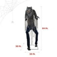 thumbnail image 3 of Haunted Hill Farm 7 ft Tall Motion-Activated Towering Werewolf, Premium Halloween Animatronic, Plug-In, HHTWRWOLF-1FLSA, 3 of 17