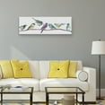 thumbnail image 2 of Masterpiece Art Gallery Colorful Spot Birds On A Tree Branch Canvas Art Print 12' x 36", 2 of 4