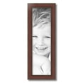 thumbnail image 2 of ArtToFrames 7" x 24" Honors Mahogany with Gold Picture Frame, 7x24 inch Brown Wood Poster Frame (WOM-5156),  Pack, 2 of 7