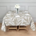 thumbnail image 4 of Floral 52" Square Waterproof Tablecloth, Floral Print Polyester Table Cover, 4 of 6