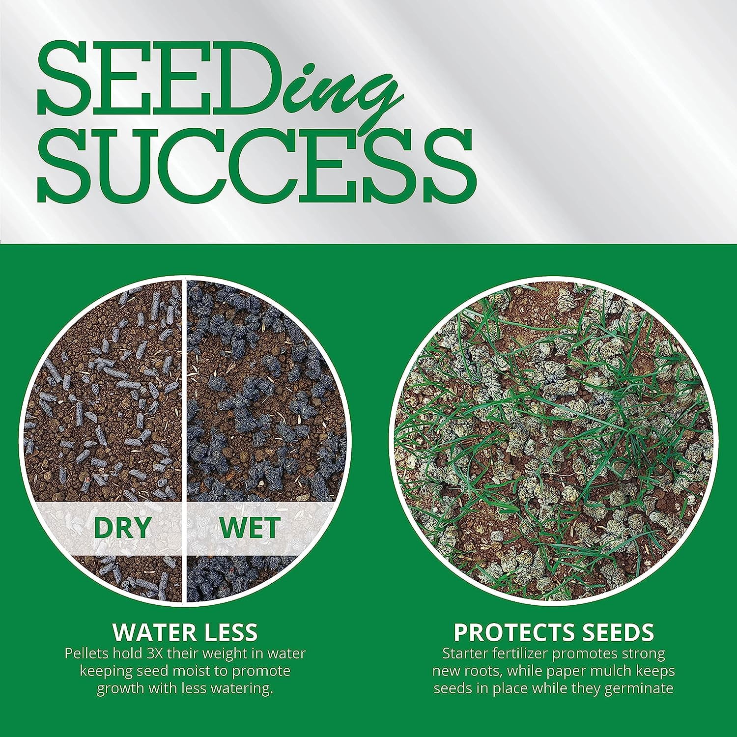 GreenView Fairway Formula Seeding Success Biodegradable Mulch plus Starter Fertilizer - 18 lb. Bag - Covers 380 sq. ft.