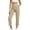 Khaki, variant on Ashirexll High Waisted Pants for Women Fall Fashion Golf Straight Button Closure Work Pants with Side Pockets for Outdoor