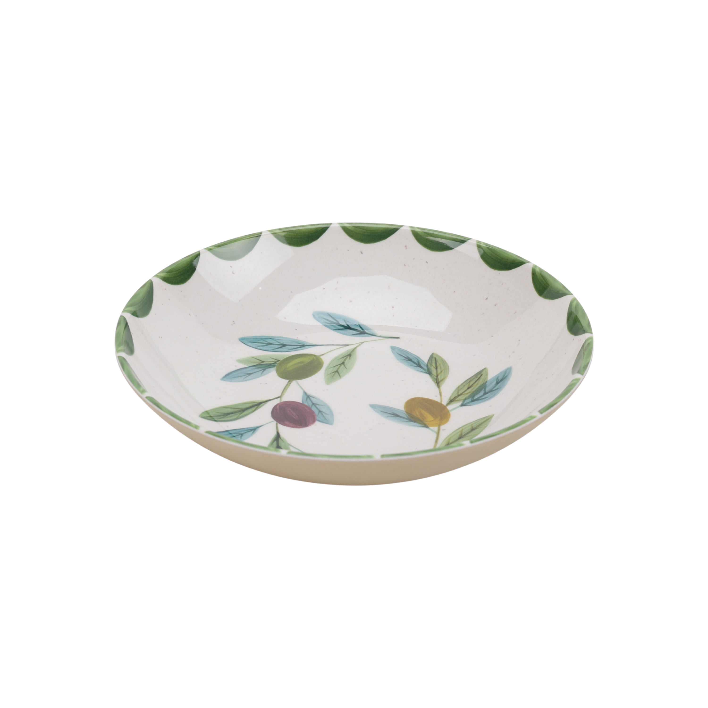 Better Homes & Gardens 4-Pack Olive Color Dinner Bowls, Durable & Stylish