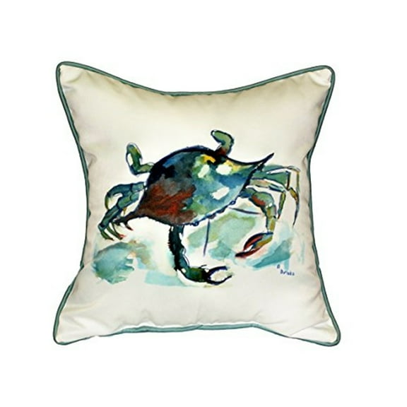 Betsy Drake Betsy's Crab Large Indoor/Outdoor Pillow 18x18